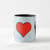 私は電子トランジスターを愛します マグカップ (中央)