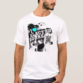 私は電子家を愛します Tシャツ