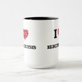 私は電気分解を愛します マグカップ (中央)