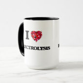 私は電気分解を愛します マグカップ (正面左)