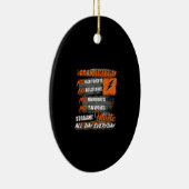 私は電気技師で一日中真っすぐな喧騒だ セラミックオーナメント (右)