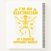 私は電気技師もしで、音楽なしで踊る ノートブック (裏面)