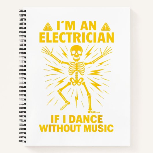 私は電気技師もしで、音楽なしで踊る ノートブック (正面)