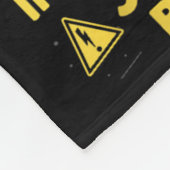 私は電気技師もしで、音楽を聞かずに踊る フリースブランケット (角)