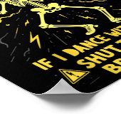 私は電気技師もしで、音楽を聞かずに踊る ポスター (角)