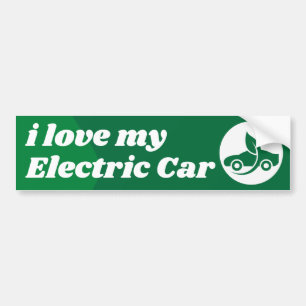 私は電気自動車が大好きだ バンパーステッカー