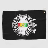 私は電池駆動のゴルフタオルだ ゴルフタオル (横)