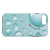 私は電話箱を泳ぐことを愛します Case-Mate iPhoneケース (裏面(横))