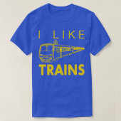 私は電車が好きだ Tシャツ (デザイン正面)