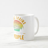 私は電車が好きで、多分3人がモデルに贈り物をする コーヒーマグカップ (正面右)