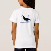 私は青いクジラを愛する – 海洋野生生物 – 海青 Tシャツ (裏面)