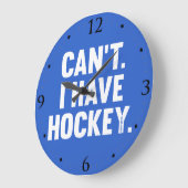 私は青い人の洞窟のホッケーのおもしろいな弁解を有してはいけません ラージ壁時計 (傾斜)