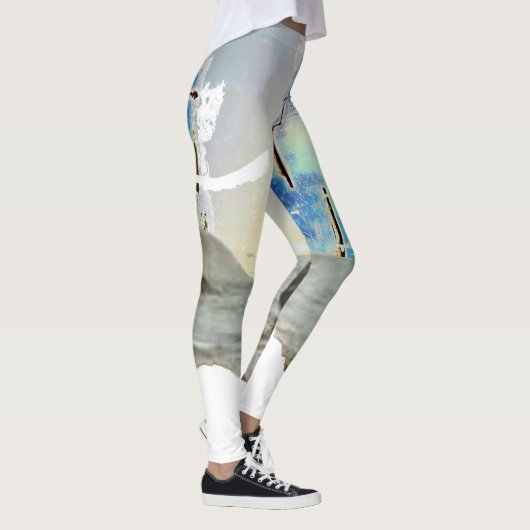 私は青い女性で採取することを愛します レギンス (右)