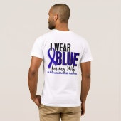 私は青い妻10の慢性関節リウマチのRAを身に着けています Tシャツ (裏面フル)