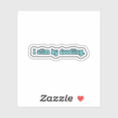 私は青い神経多様性をドードリングして窒息する シール (シート)