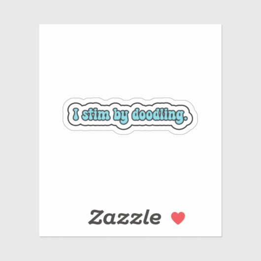 私は青い神経多様性をドードリングして窒息する シール (シート)