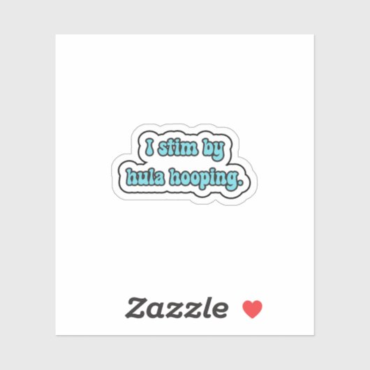 私は青い神経多様性をフラに巻き取る シール (シート)