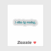 私は青い神経多様性をボートで泳ぐ シール (シート)