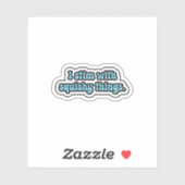 私は青い神経多様性を押し付けて静かにする シール (シート)