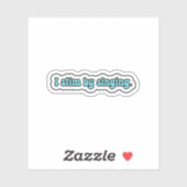 私は青い神経多様性を歌うことで息を止める シール (シート)