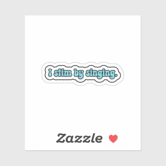 私は青い神経多様性を歌うことで息を止める シール (シート)