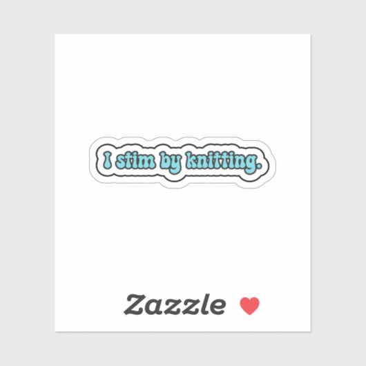 私は青い編み物の神経多様性に苦しむ シール (シート)