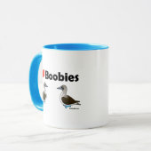 私は青い足のブービーが大好き マグカップ (正面左)