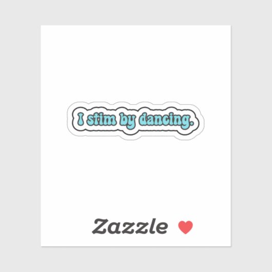 私は青い踊りの神経多様性に苦しむ シール (シート)