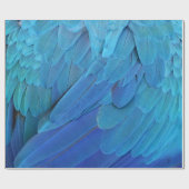 私は青い – オウムの羽を閉じて ラッピングペーパー (フラット)