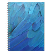 私は青い – Macaw羽 ノートブック (正面)