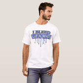 私は青いNの白を出血させます Tシャツ (正面フル)