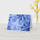 私は青か？ カード (黄色い花)