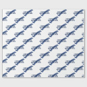 私は青く投票する私を見ている女性 ラッピングペーパー (フラット)