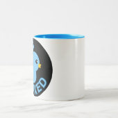 私は青得いマグカップをダックした ツートーンマグカップ (中央)