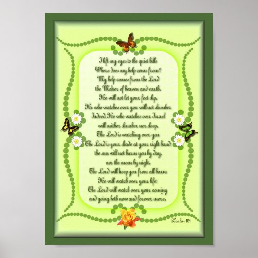 私は静かな丘に目を上げる ポスター (正面)