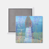 私は静かな海の磁石に癒される マグネット (正面/裏面)