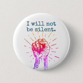 私は静かな虹の円形ボタンではないです 缶バッジ