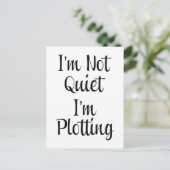 私は静かにしているわけではない、計画中だ ポストカード (スタンド正面)