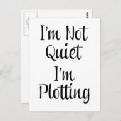 私は静かにしているわけではない、計画中だ ポストカード (正面/裏面)