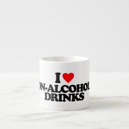 私は非アルコール飲み物を愛します エスプレッソカップ (正面)