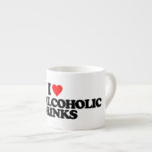 私は非アルコール飲み物を愛します エスプレッソカップ (正面右)