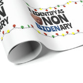 私は非ビデナリーのバイデン氏・クリスマスおもしろいとして認識する ラッピングペーパー (ロールコーナー)