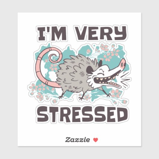 私は非常にストレスのあるおもしろい動物漫画である シール (シート)