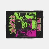 私は非常にフランクおもしろいフランケンシュタインハロウィーンコスム フリースブランケット (正面(横))