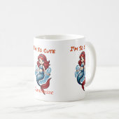 私は非常に可愛い人魚サンダー_コーブ コーヒーマグカップ (正面右)