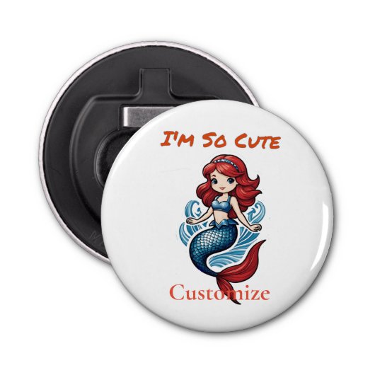 私は非常に可愛い人魚サンダー_コーブ 栓抜き (正面)