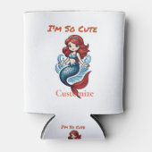 私は非常に可愛い人魚サンダー_コーブ 缶クーラー (正面)