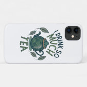 私は非常に多くのお茶を飲むかわいい茶のポット Case-Mate iPhoneケース (裏面(横))