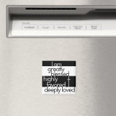 私は非常に好ま賛美れ、深く愛されている マグネット (インサイチュ (食洗機))