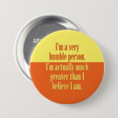 私は非常に控え目な人です 缶バッジ (正面&裏面)